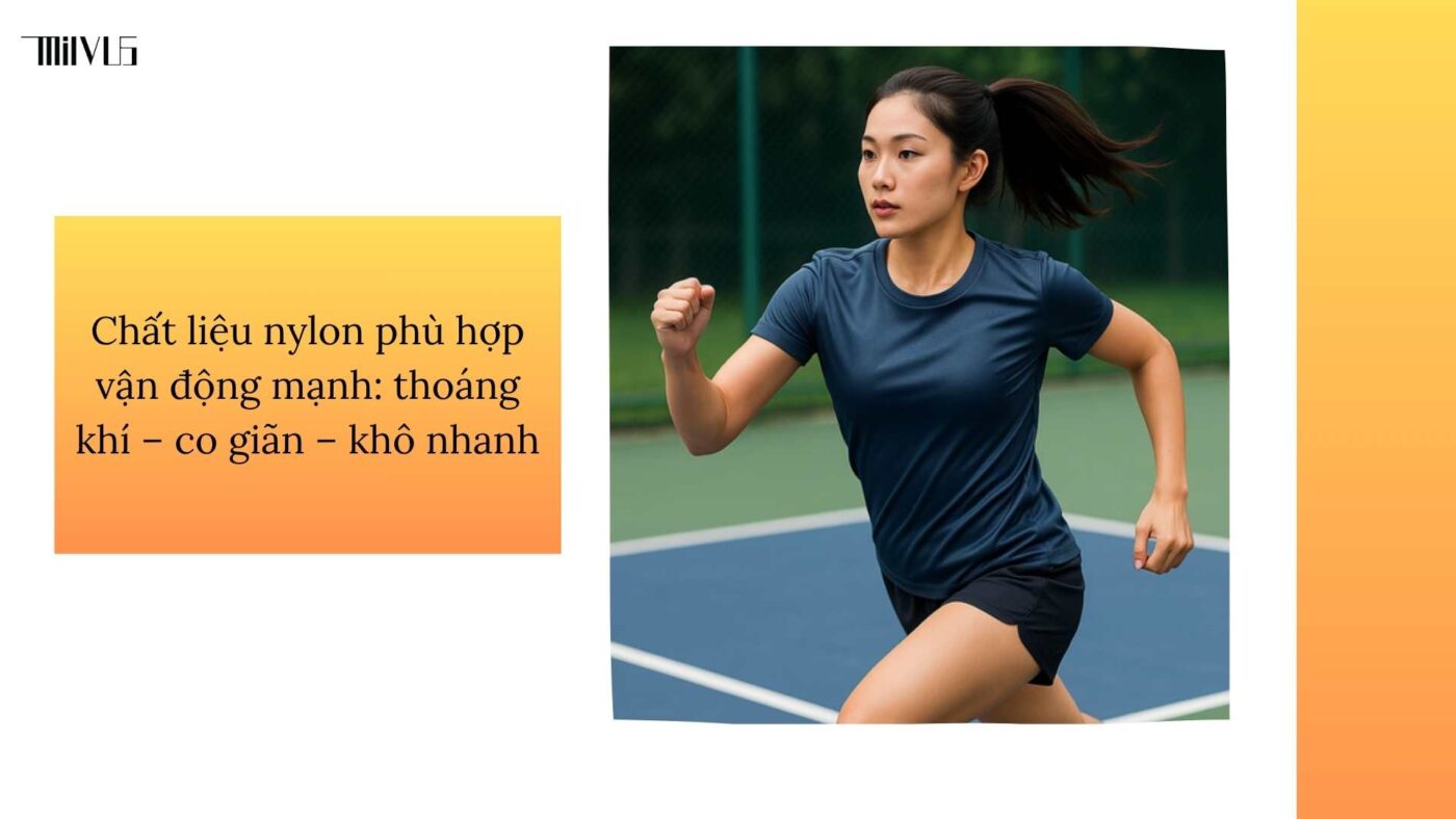 Quần áo pickleball chất liệu nylon bền bỉ