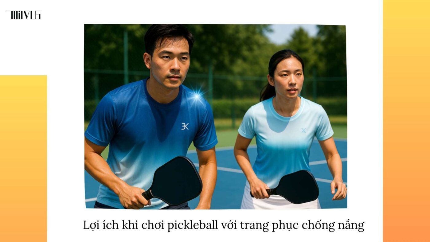 Quần áo pickleball vải chống tia UV