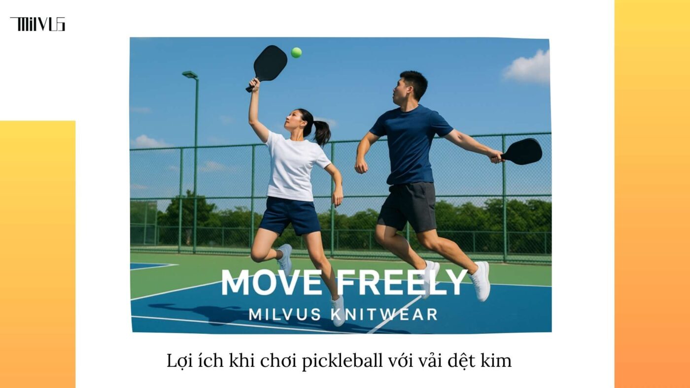 Quần áo pickleball vải dệt kim mềm mại