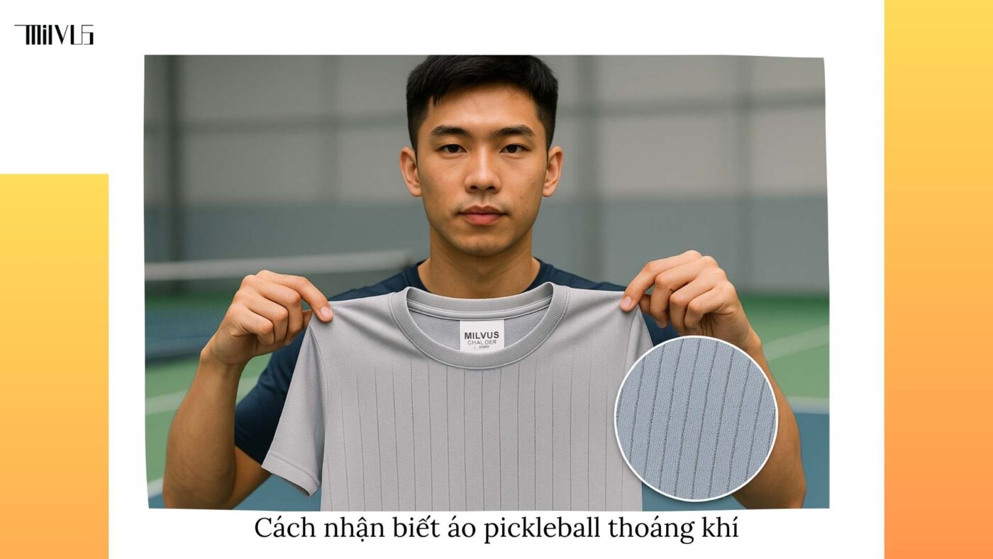 Outfit pickleball chất liệu thoát mồ hôi nhanh