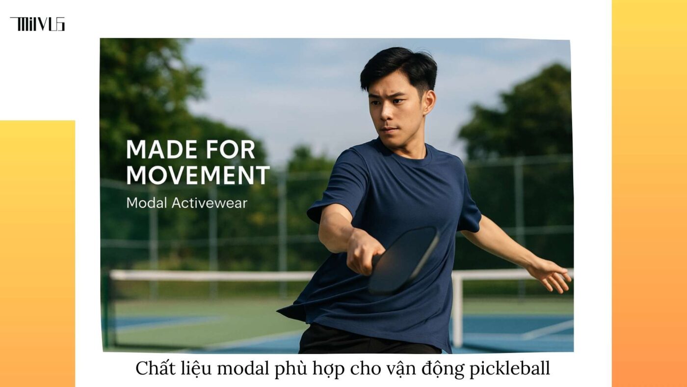 Outfit pickleball chất liệu modal mềm mại