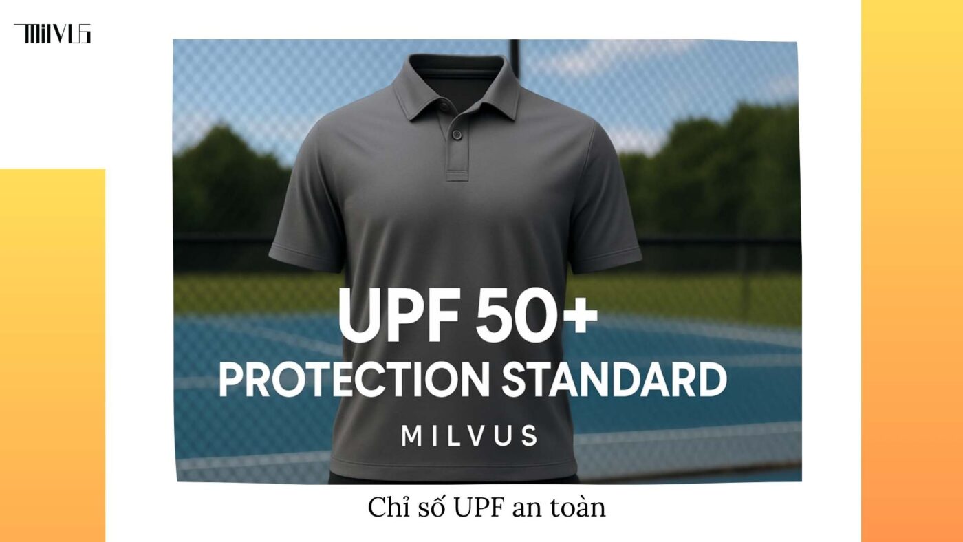 Quần áo pickleball vải chống tia UV bảo vệ da
