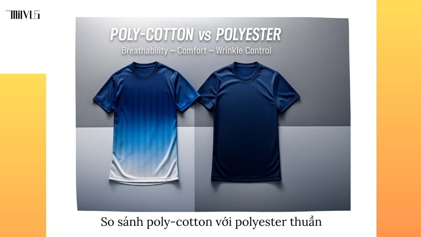 Outfit pickleball chất liệu poly-cotton chống nhăn