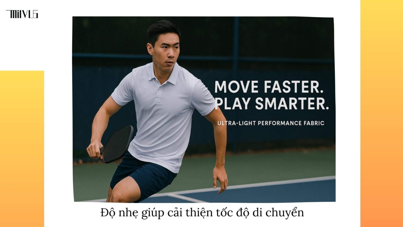 Quần áo pickleball vải thun lạnh co giãn 2 chiều