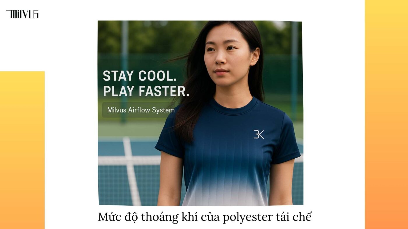 Quần áo pickleball vải polyester tái chế