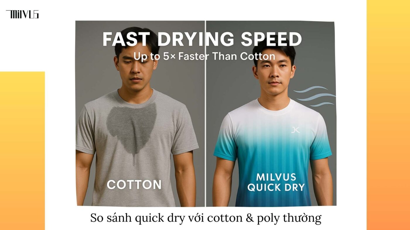 Outfit pickleball chất liệu quick dry cho mùa hè