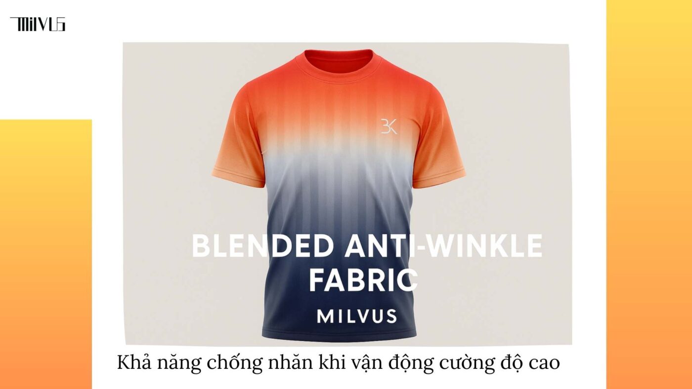 Outfit pickleball chất liệu blended chống nhăn