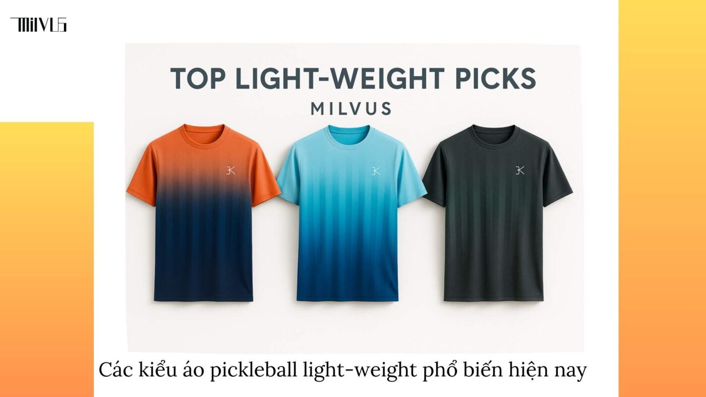Outfit pickleball chất liệu light-weight tiện di chuyển
