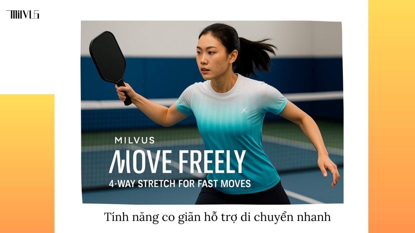 Quần áo pickleball dáng activewear hiện đại