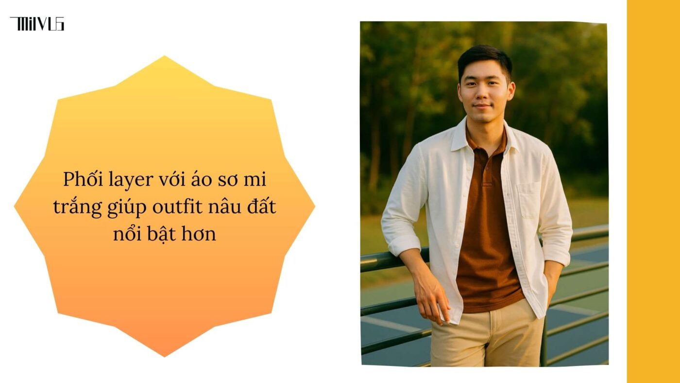 Outfit pickleball màu nâu đất gần gũi thiên nhiên