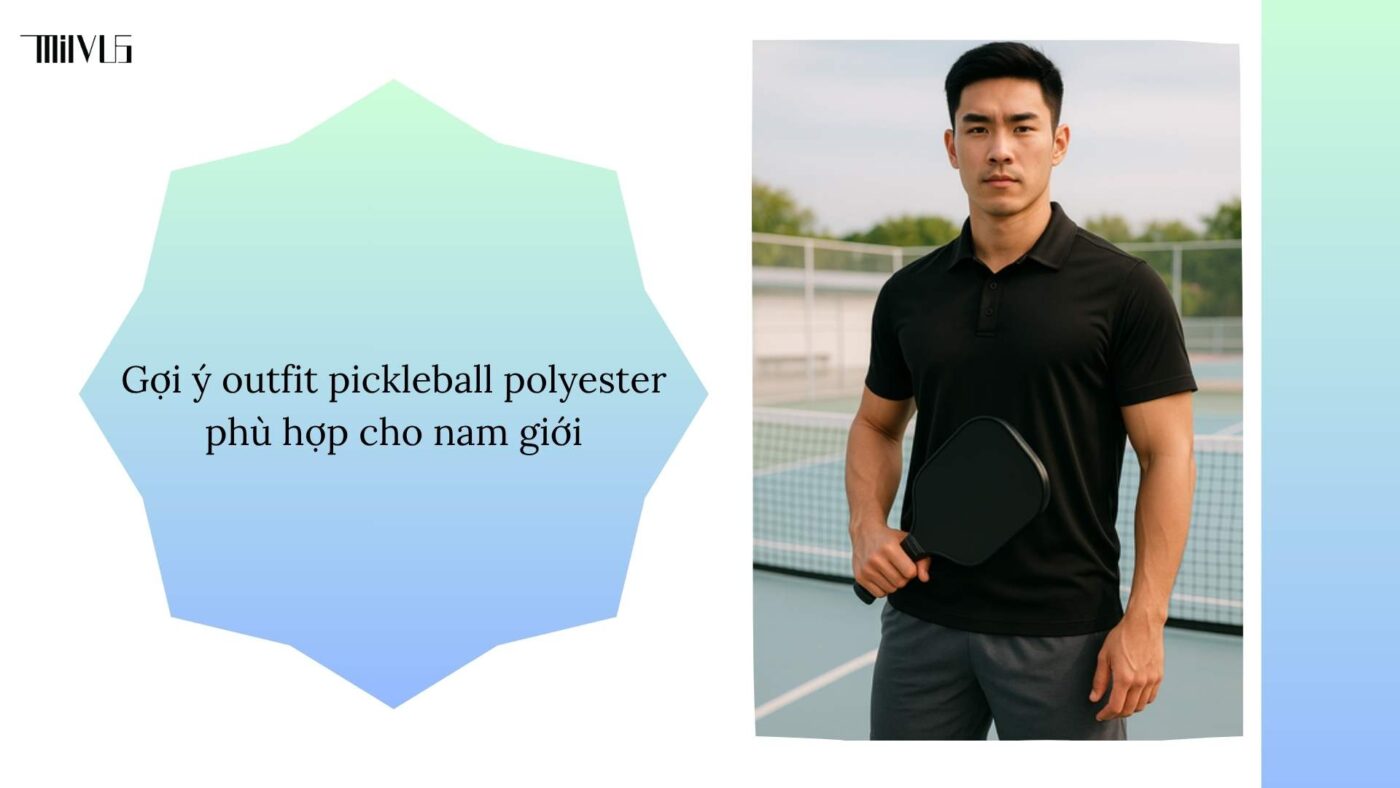 Quần áo pickleball chất liệu polyester nhanh khô