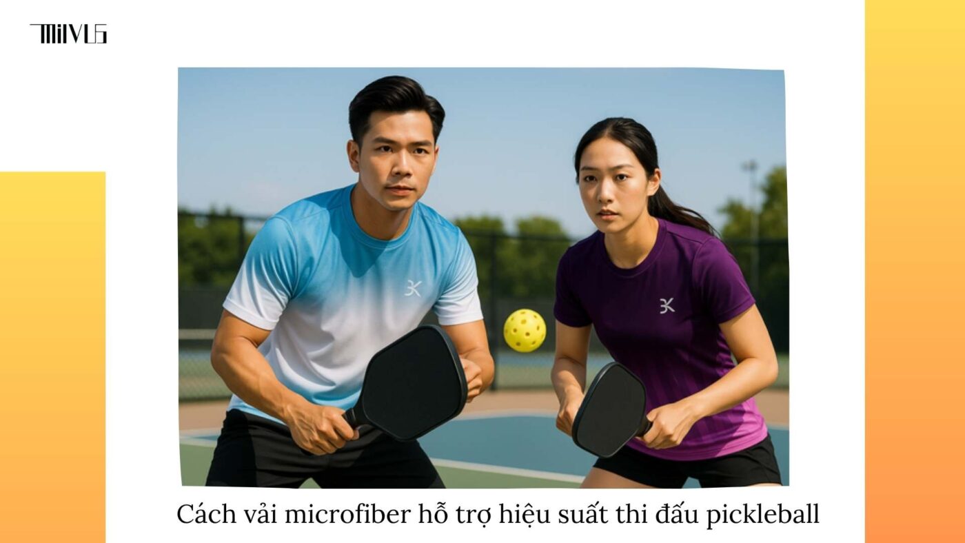 Quần áo pickleball vải microfiber siêu nhẹ