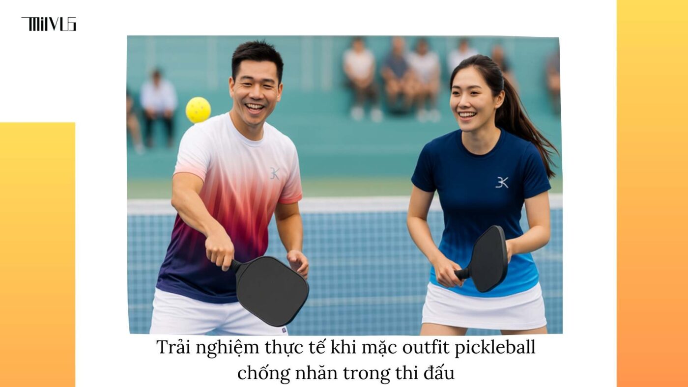 Outfit pickleball chất liệu chống nhăn dễ giặt