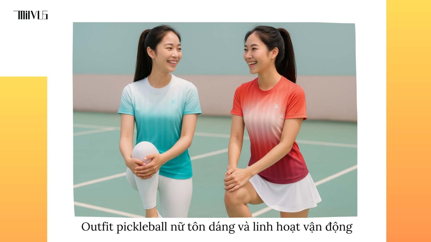 Quần áo pickleball vải pha cotton và spandex cân bằng