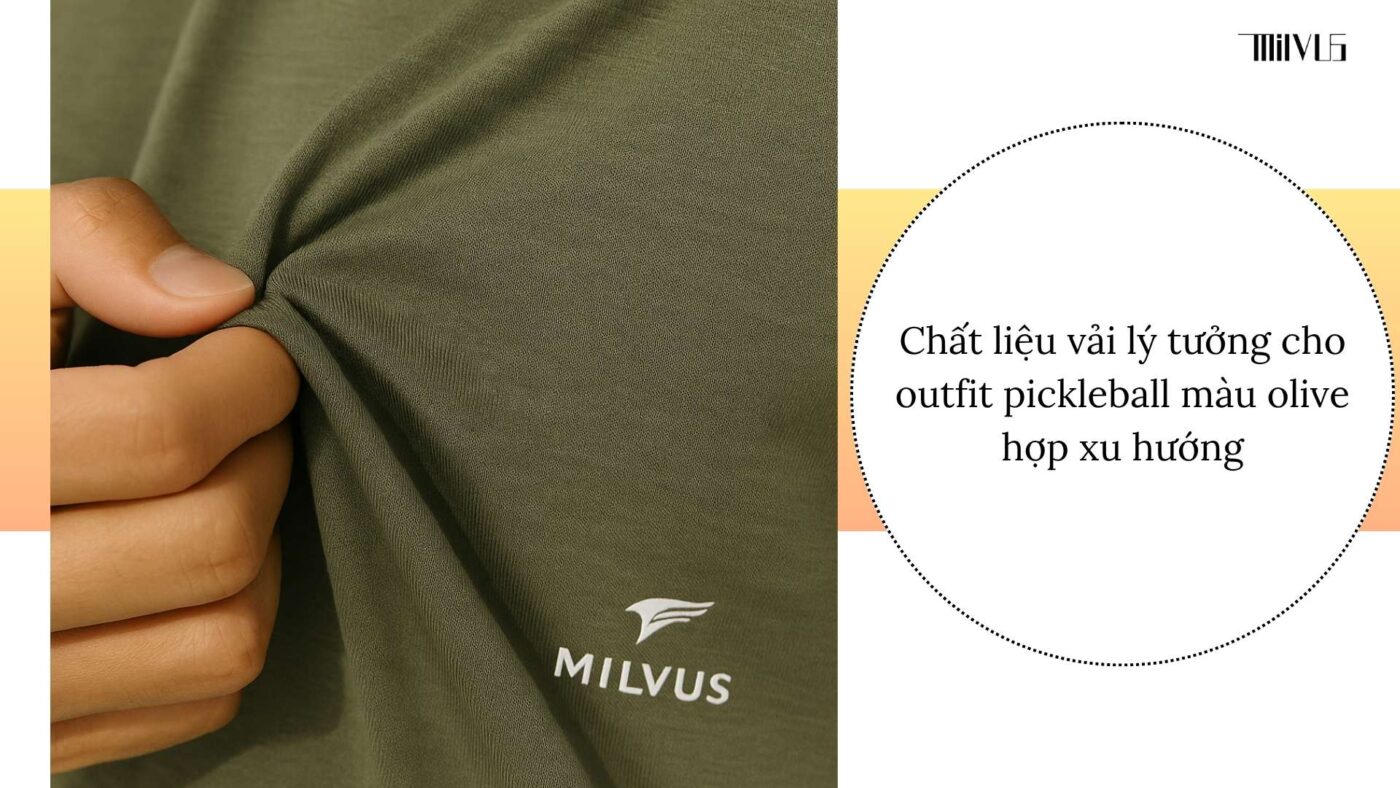 Outfit pickleball màu olive hợp xu hướng 2025