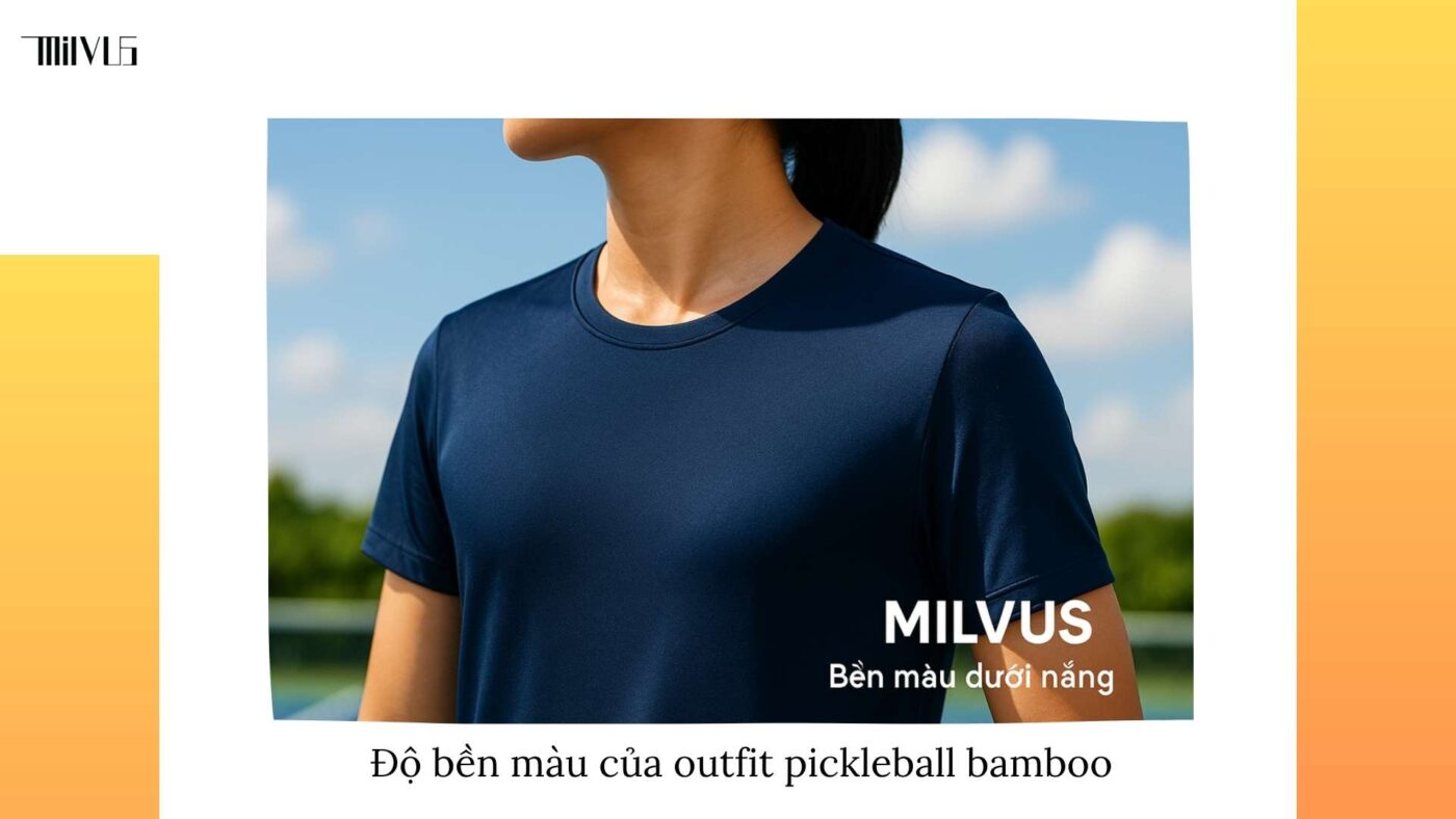 Outfit pickleball vải bamboo pha spandex