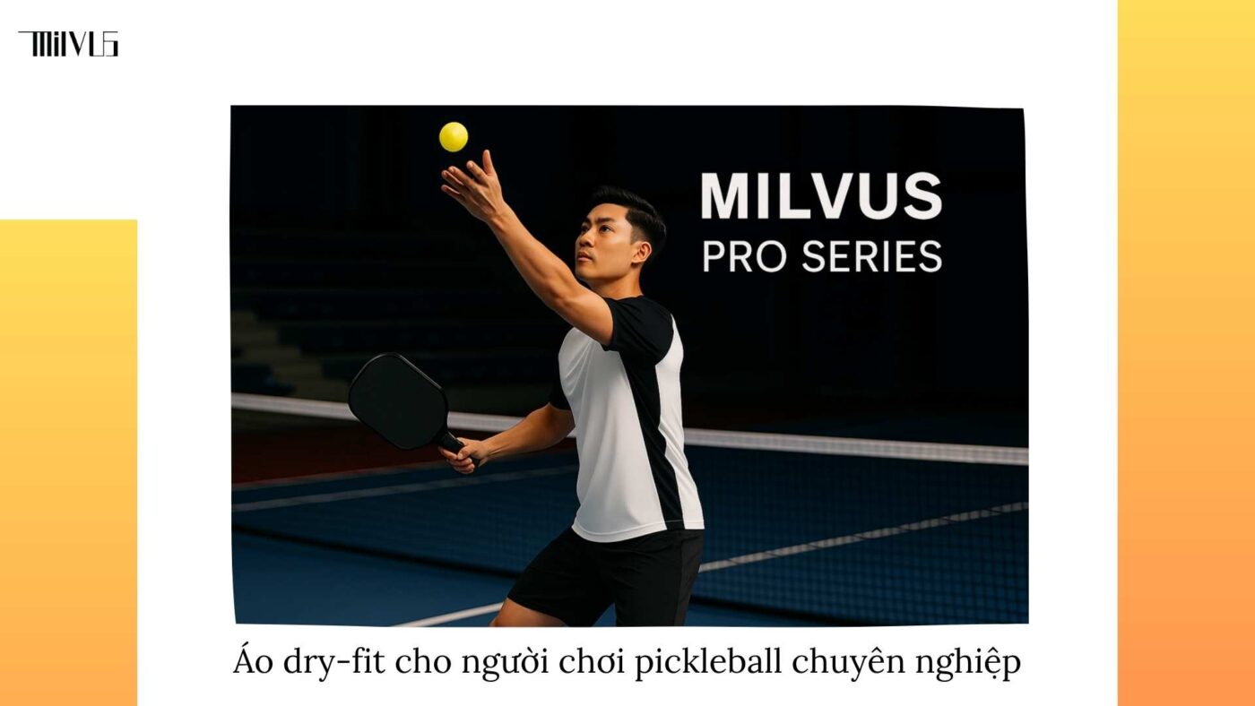 Outfit pickleball chất liệu dry-fit thoáng mát