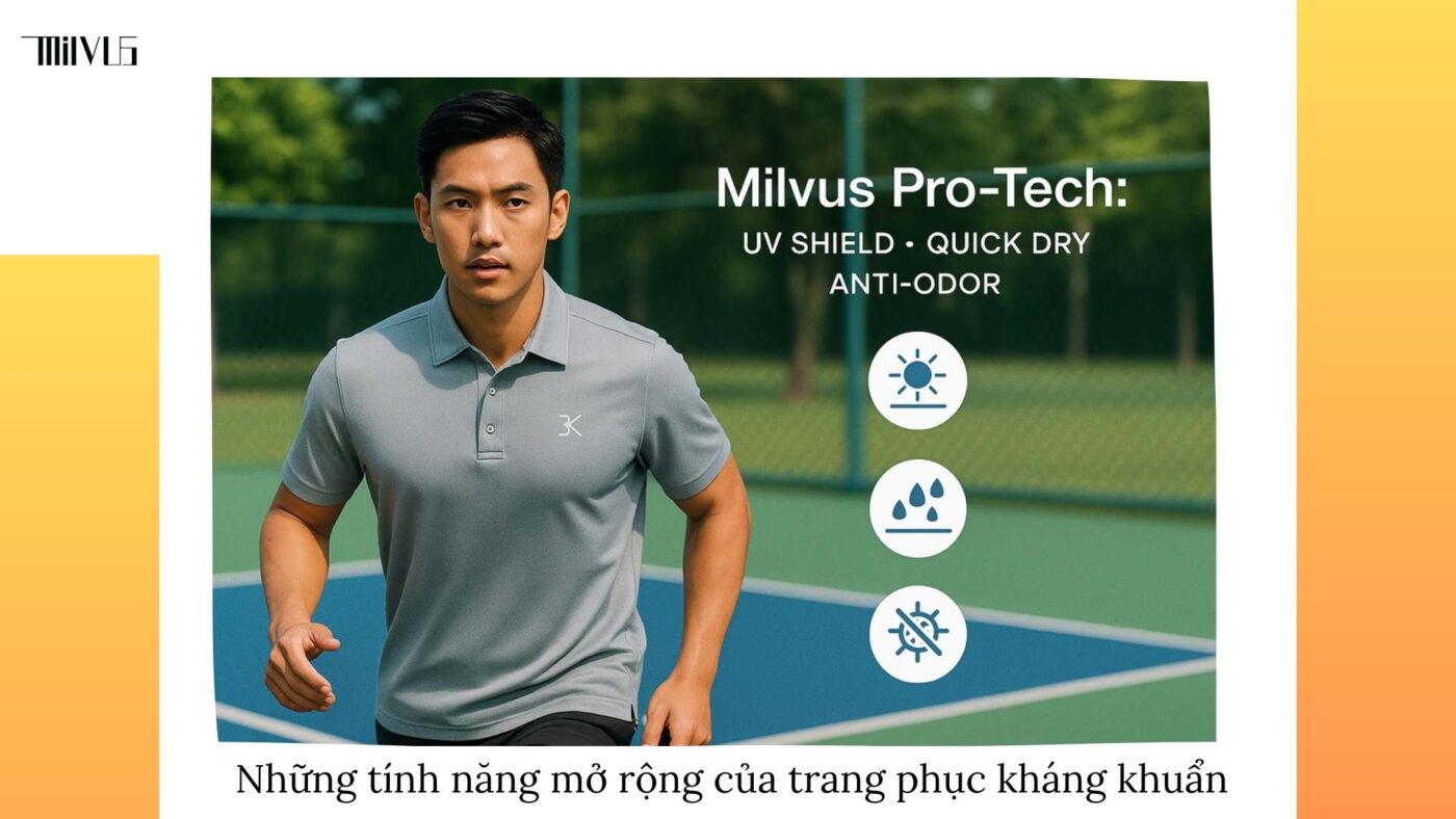Outfit pickleball chất liệu kháng khuẩn