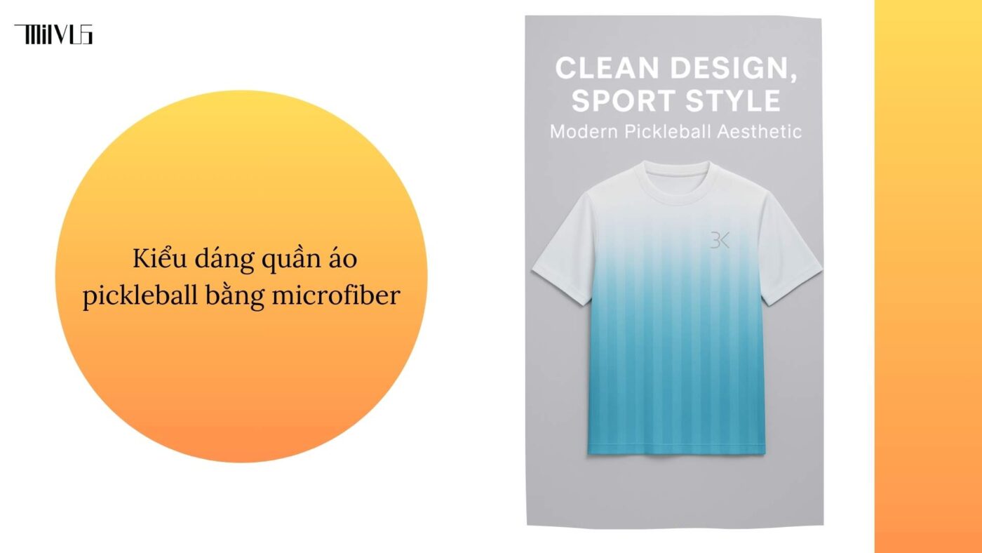Quần áo pickleball vải microfiber hút mồ hôi nhanh