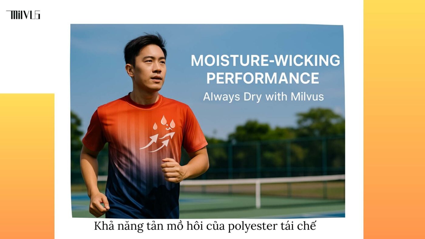 Quần áo pickleball vải polyester tái chế