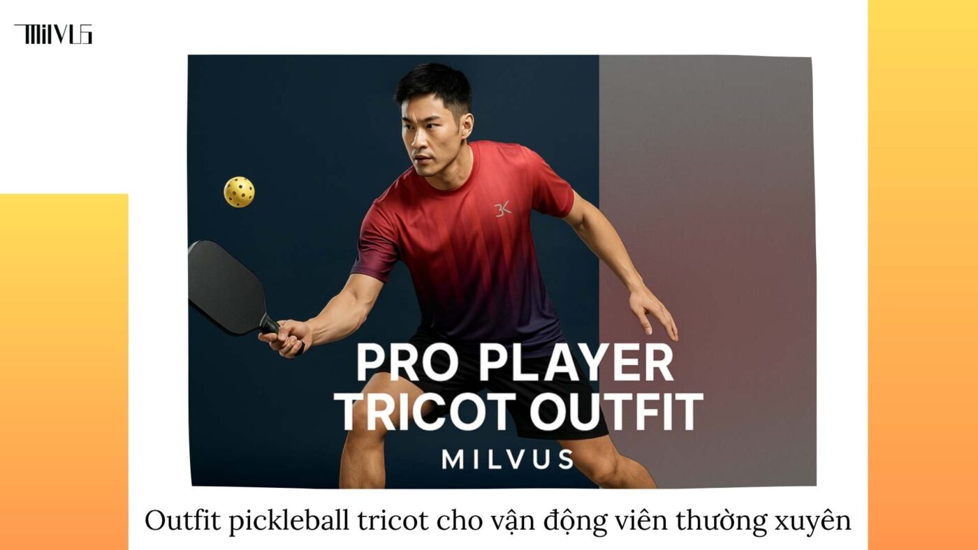Quần áo pickleball vải tricot bền đẹp