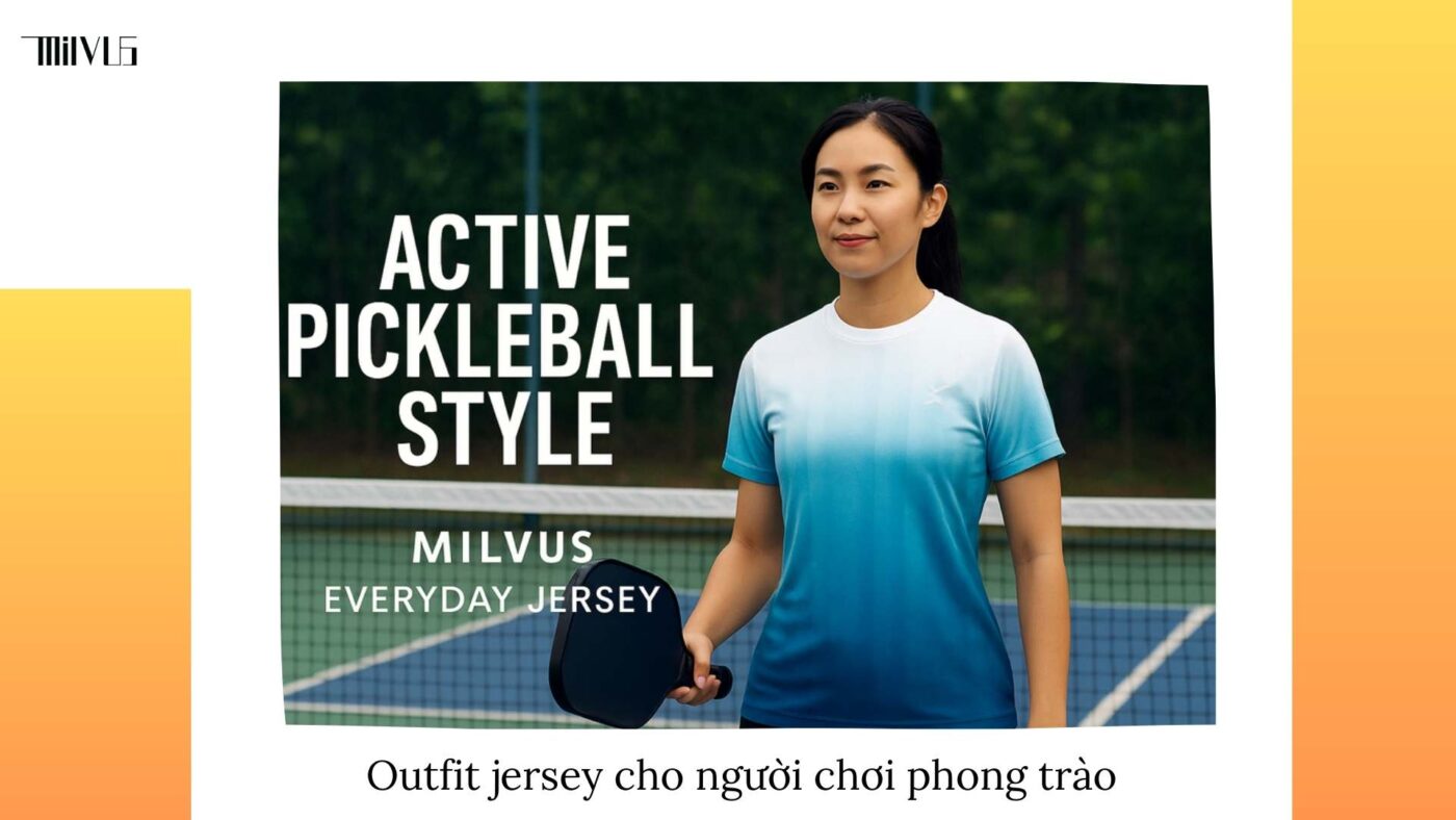 Outfit pickleball chất liệu jersey mềm nhẹ