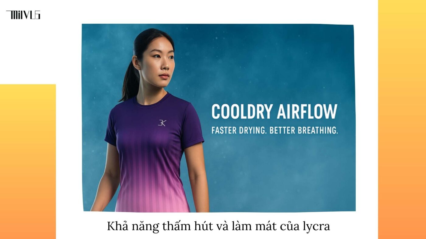 Quần áo pickleball vải lycra co giãn tối ưu