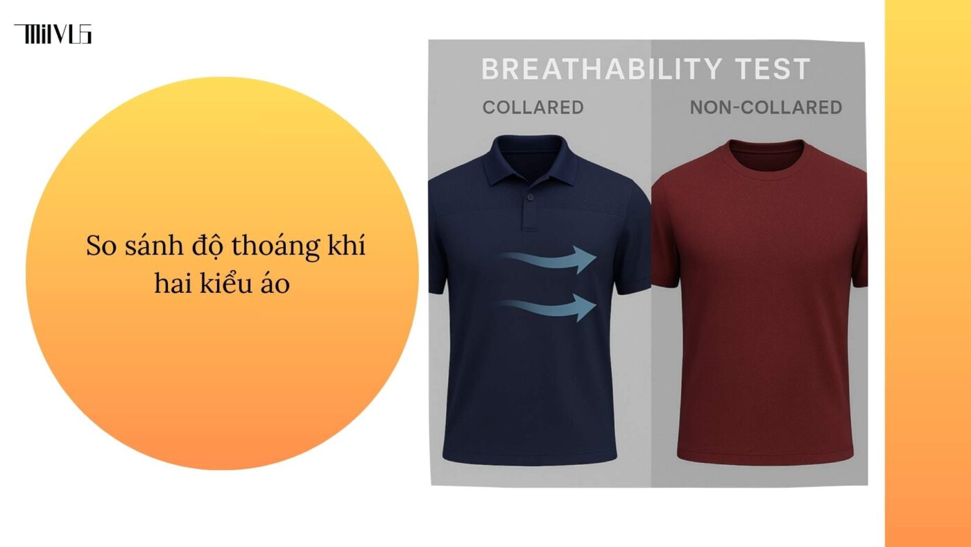 Outfit pickleball có cổ vs không cổ