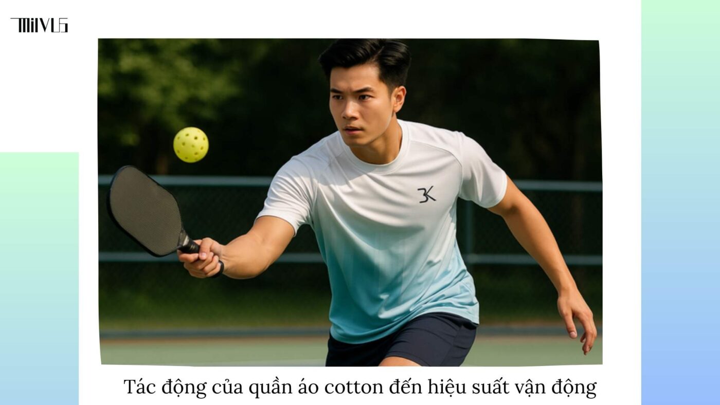 Quần áo pickleball chất liệu cotton thoáng mát