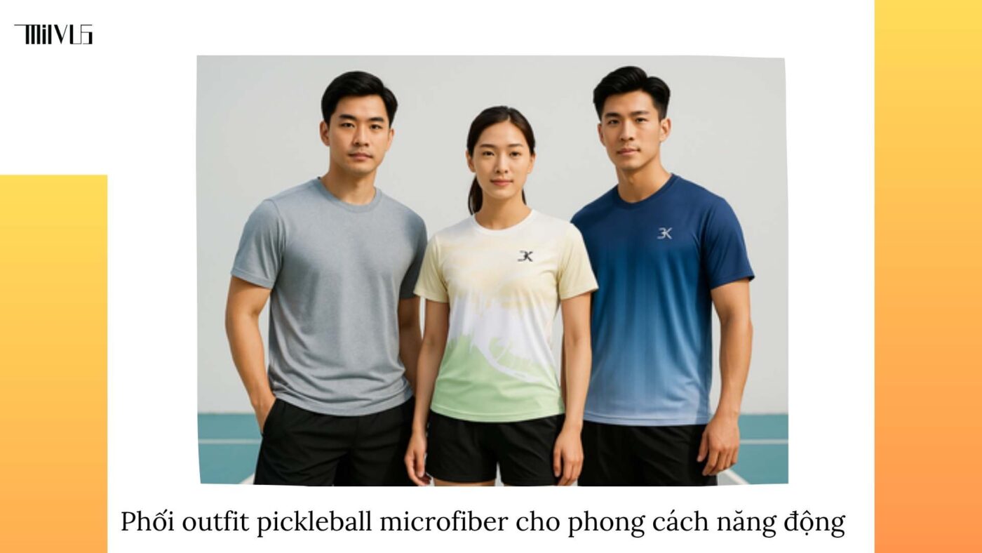 Quần áo pickleball vải microfiber siêu nhẹ