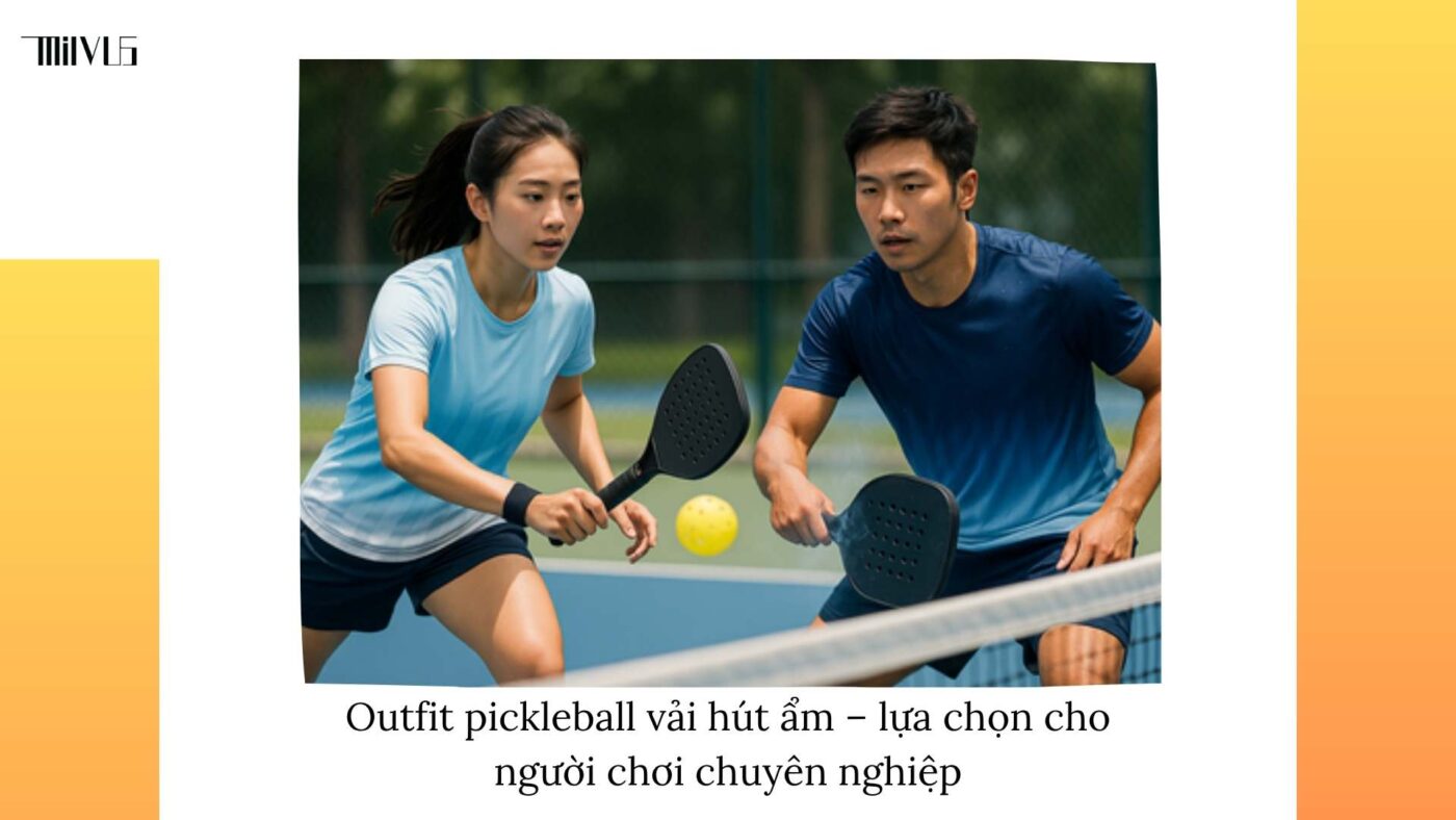 Outfit pickleball chất liệu hút ẩm khử mùi tốt