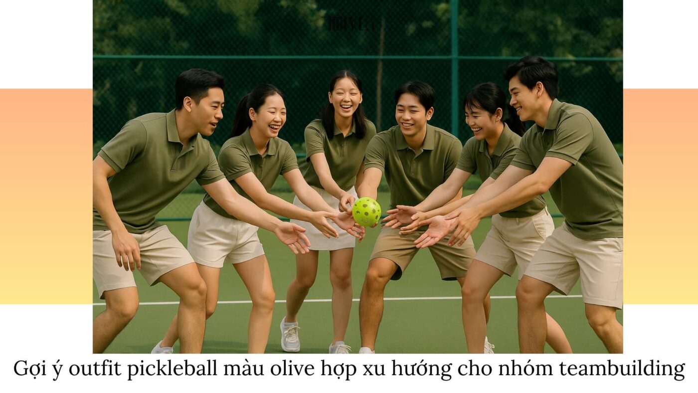 Outfit pickleball màu olive hợp xu hướng 2025