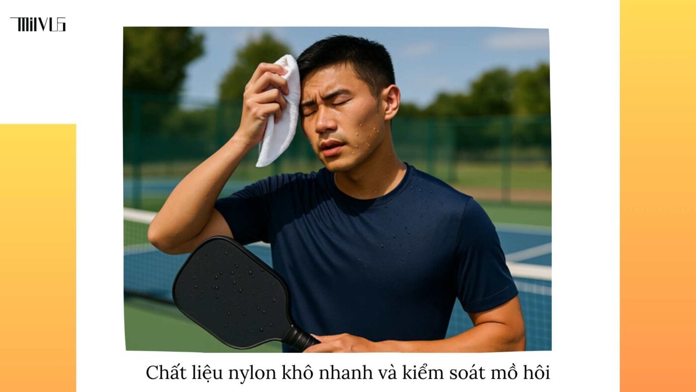 Quần áo pickleball chất liệu nylon bền bỉ
