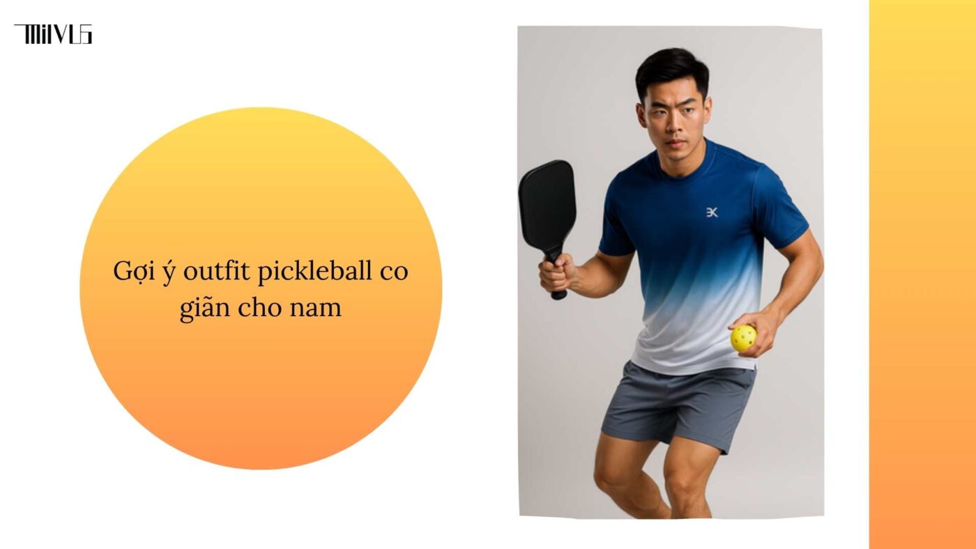 Quần áo pickleball vải co giãn 4 chiều tiện lợi