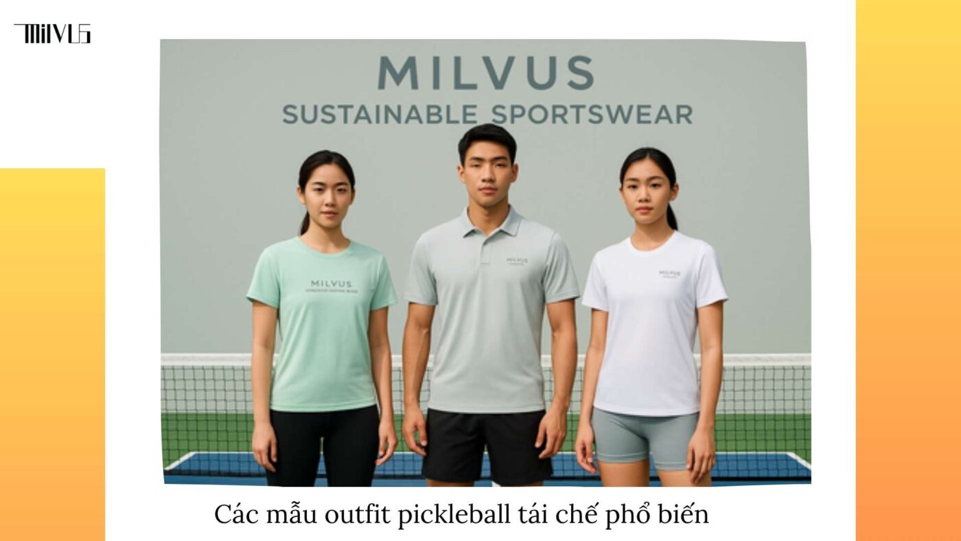 Outfit pickleball chất liệu tái chế bảo vệ môi trường