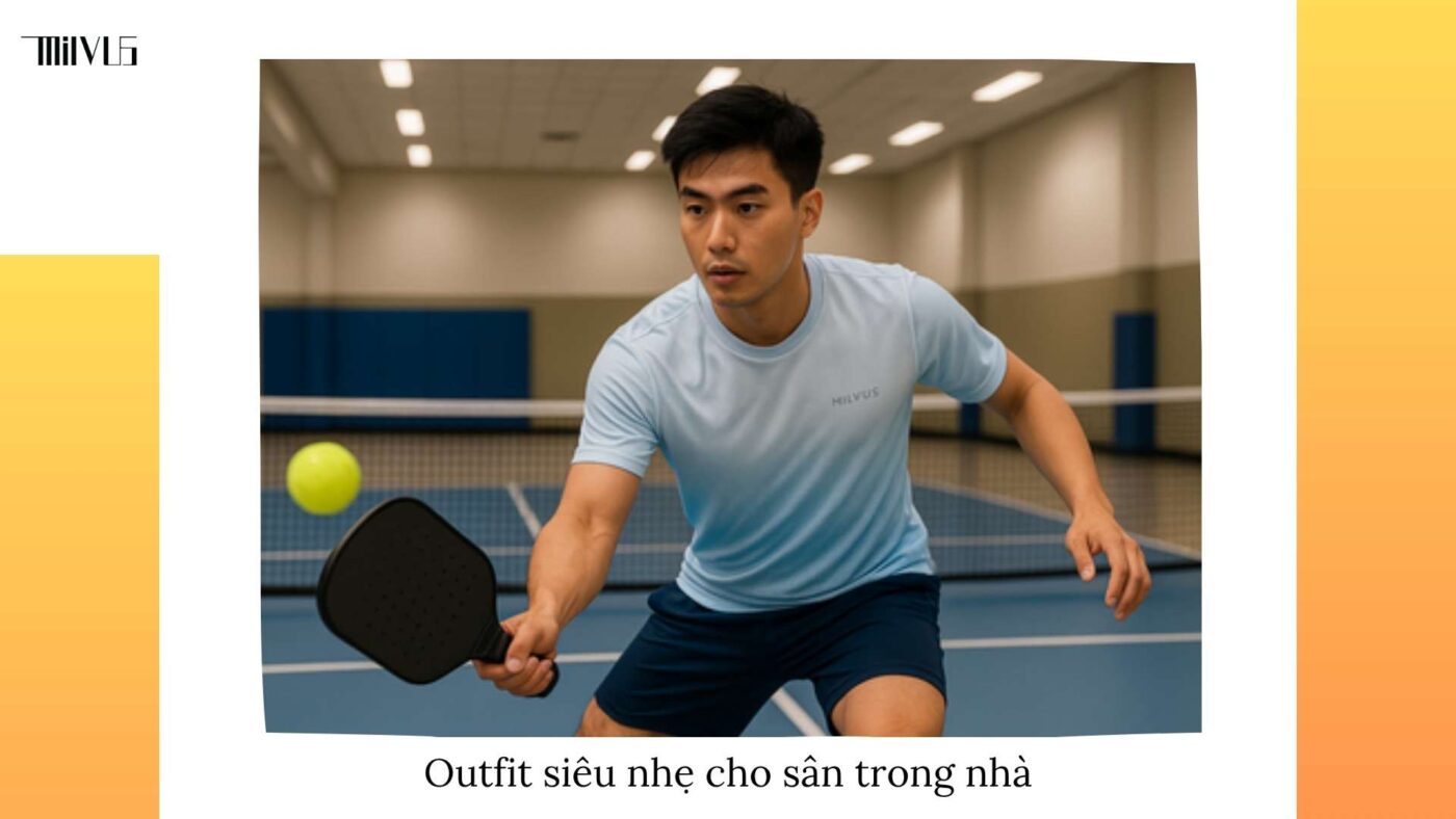 Outfit pickleball chất liệu siêu nhẹ phù hợp thi đấu