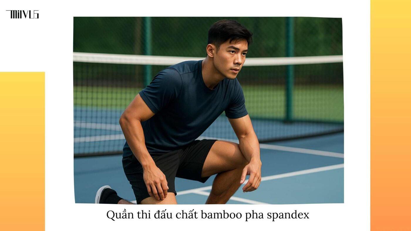 Outfit pickleball vải bamboo pha spandex