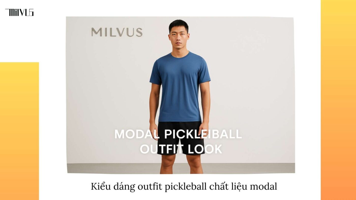 Outfit pickleball chất liệu modal mềm mại