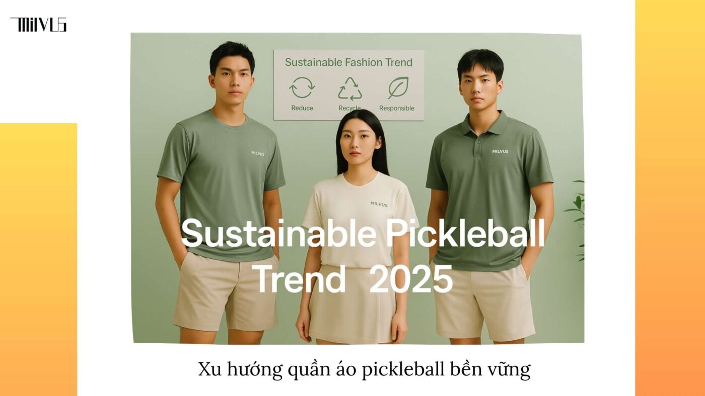 Quần áo pickleball vải tái chế thân thiện