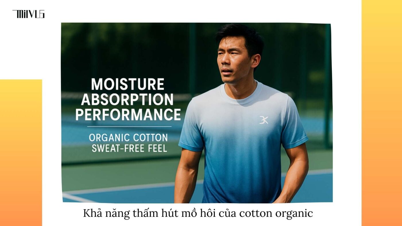 Quần áo pickleball vải cotton organic tự nhiên