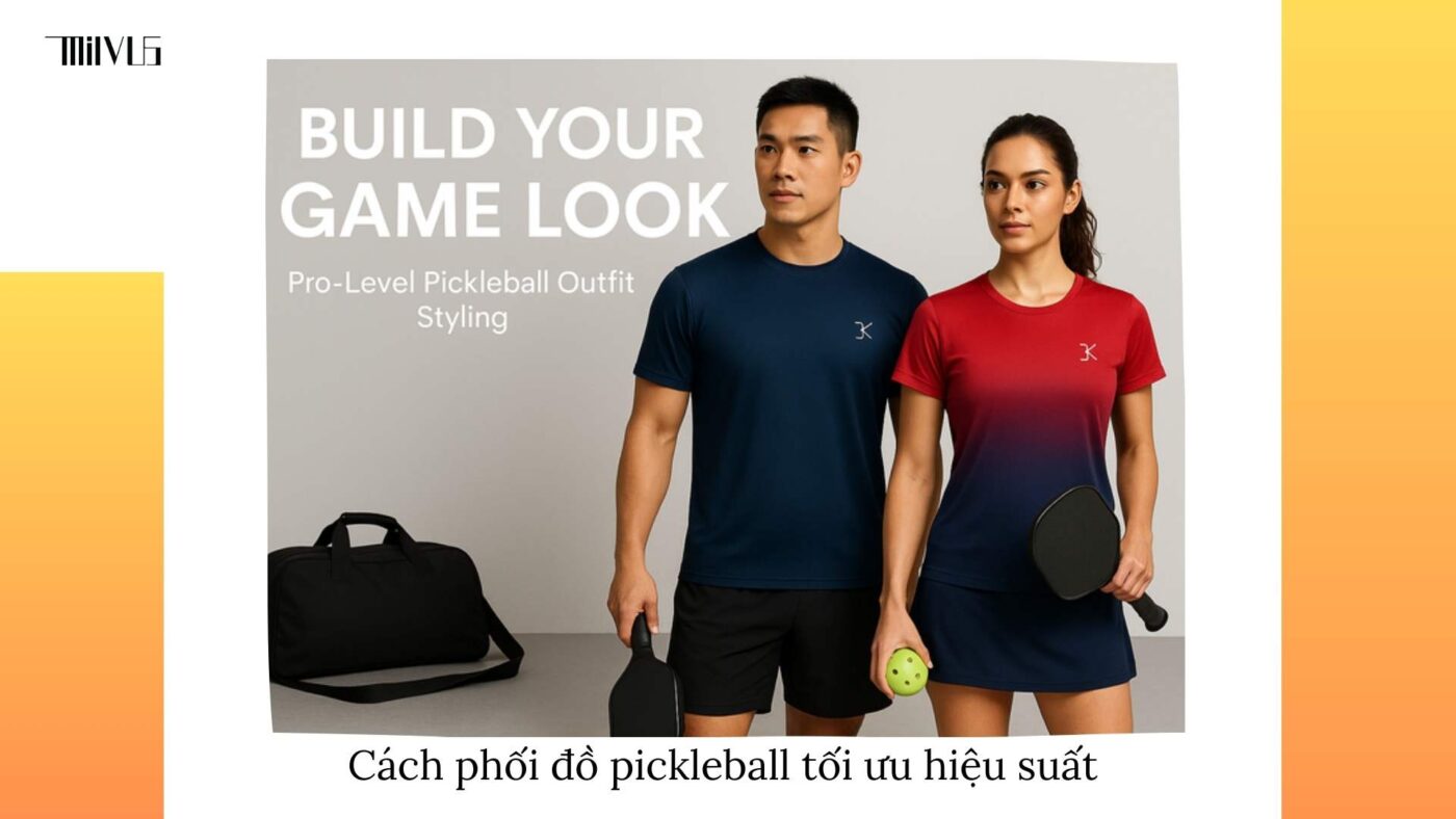 Outfit pickleball chất liệu co giãn 4 chiều