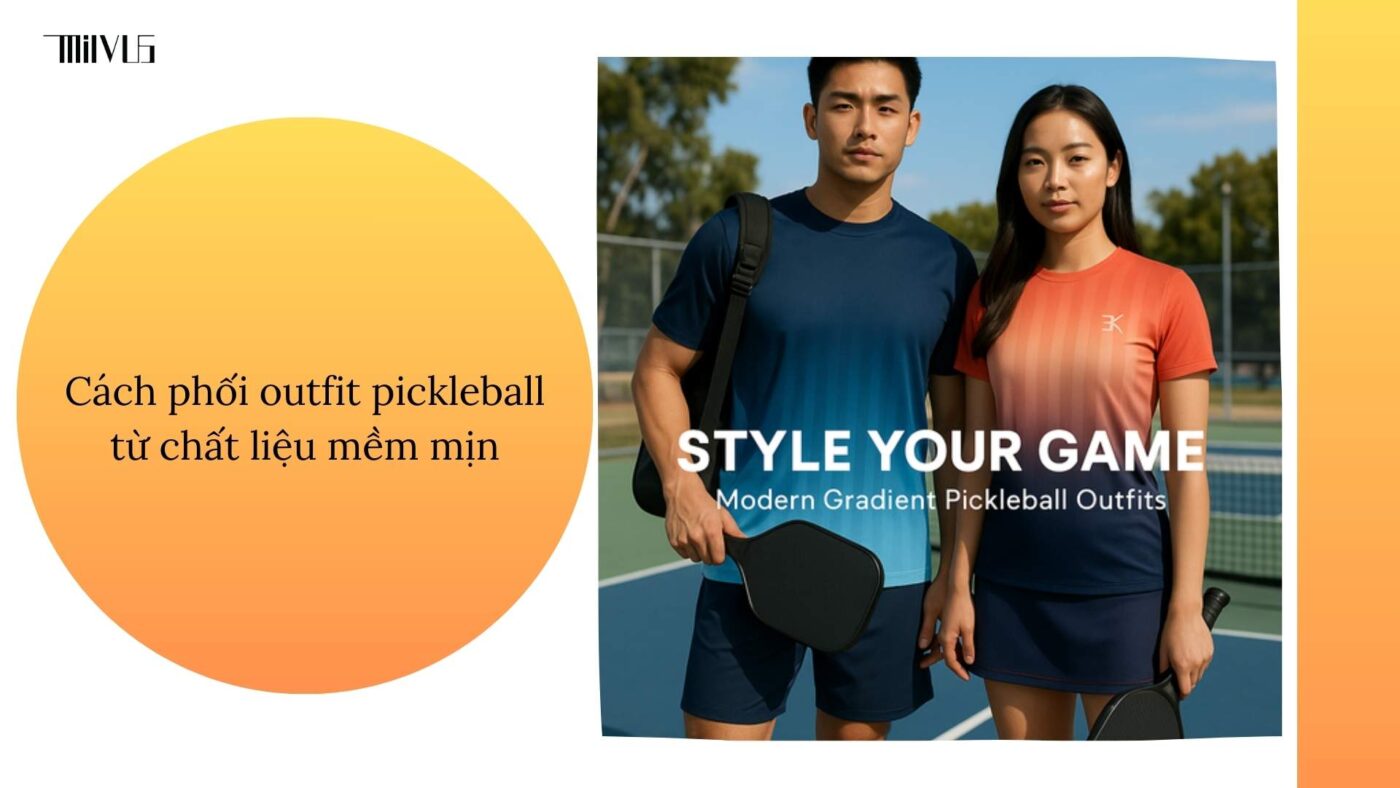Quần áo pickleball vải mềm mịn thân thiện da