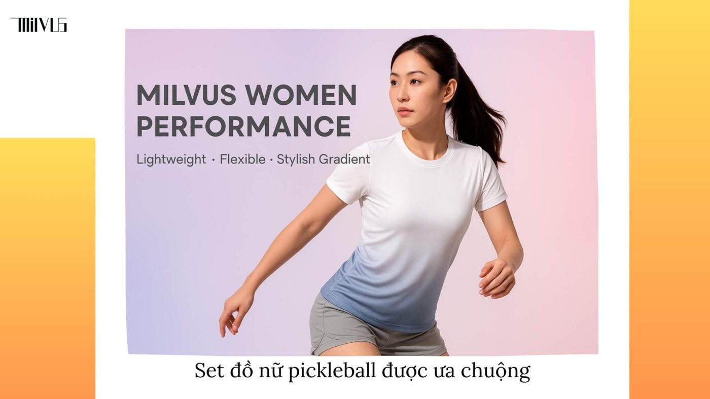 Quần áo pickleball set đồ thể thao đồng bộ