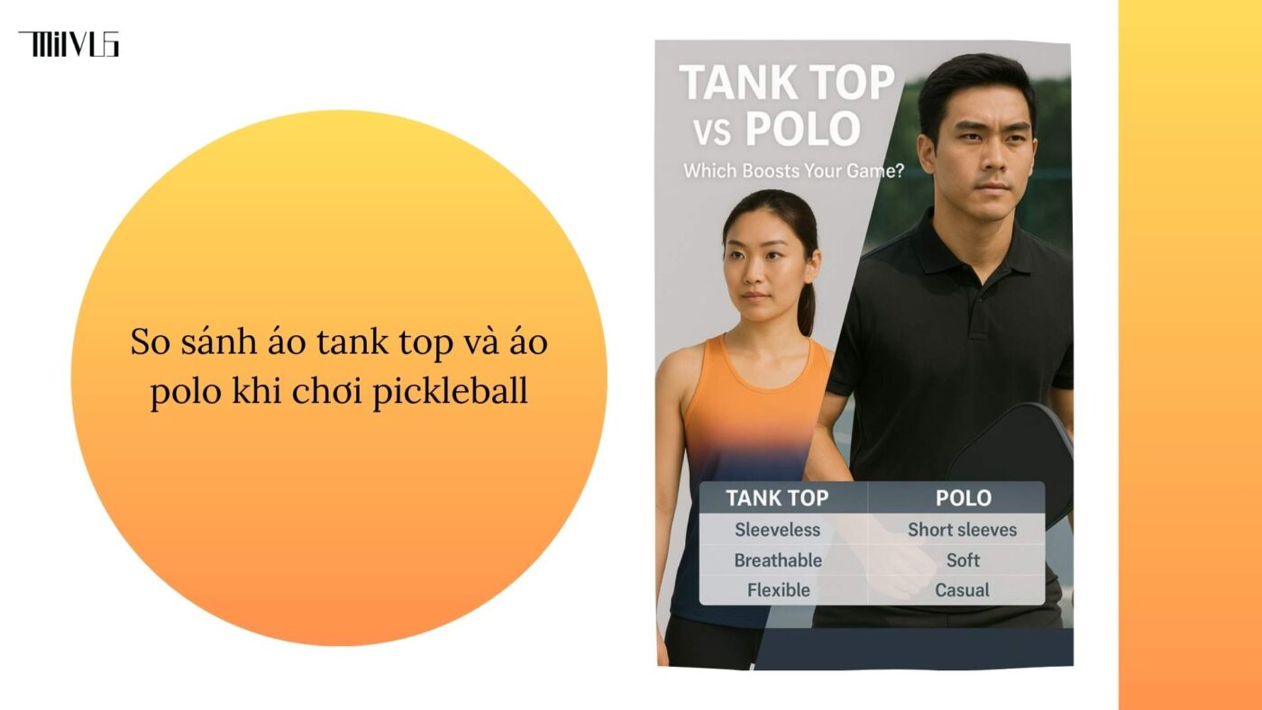 Outfit pickleball áo tank top mát mẻ