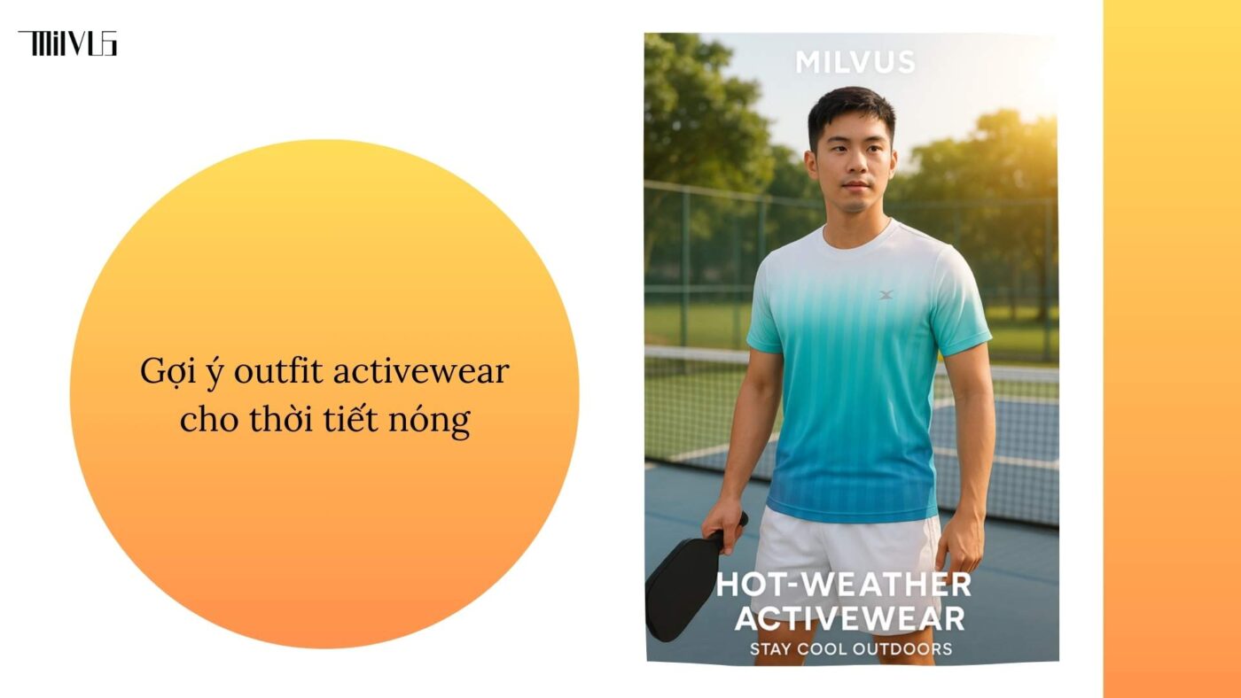 Quần áo pickleball dáng activewear hiện đại