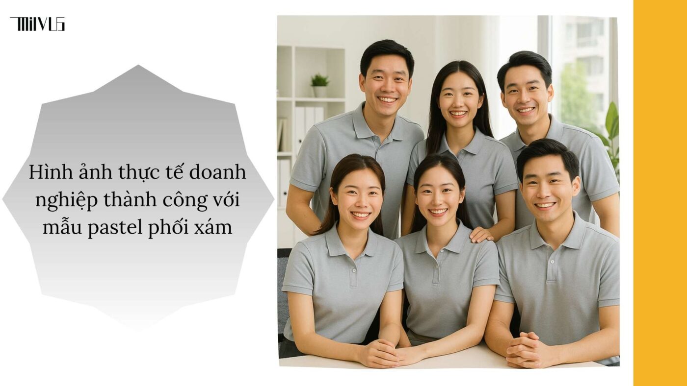 Quần áo pickleball màu pastel phối xám