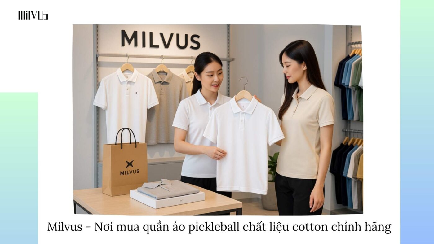 Quần áo pickleball chất liệu cotton thoáng mát