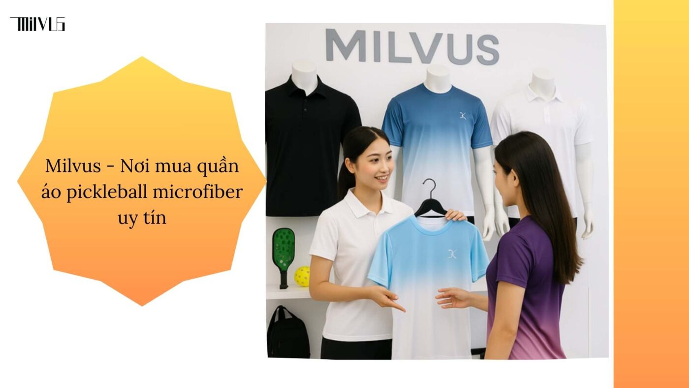 Quần áo pickleball vải microfiber siêu nhẹ