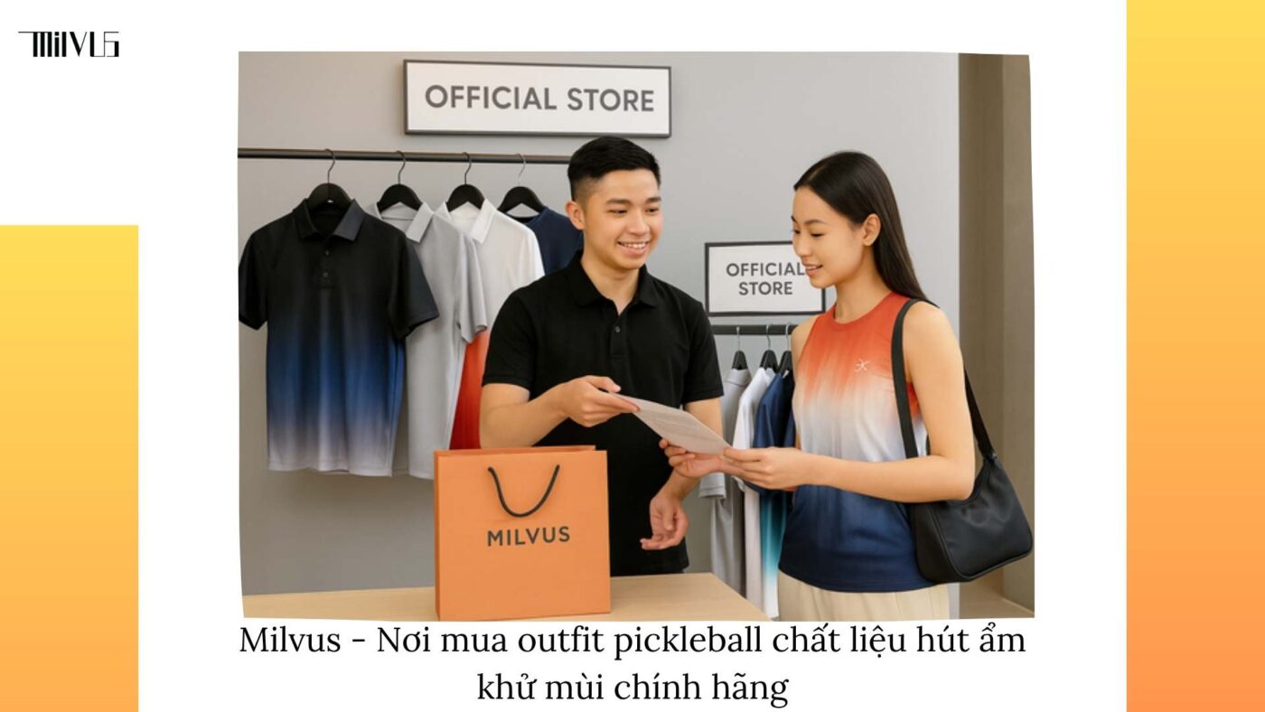 Outfit pickleball chất liệu hút ẩm khử mùi tốt