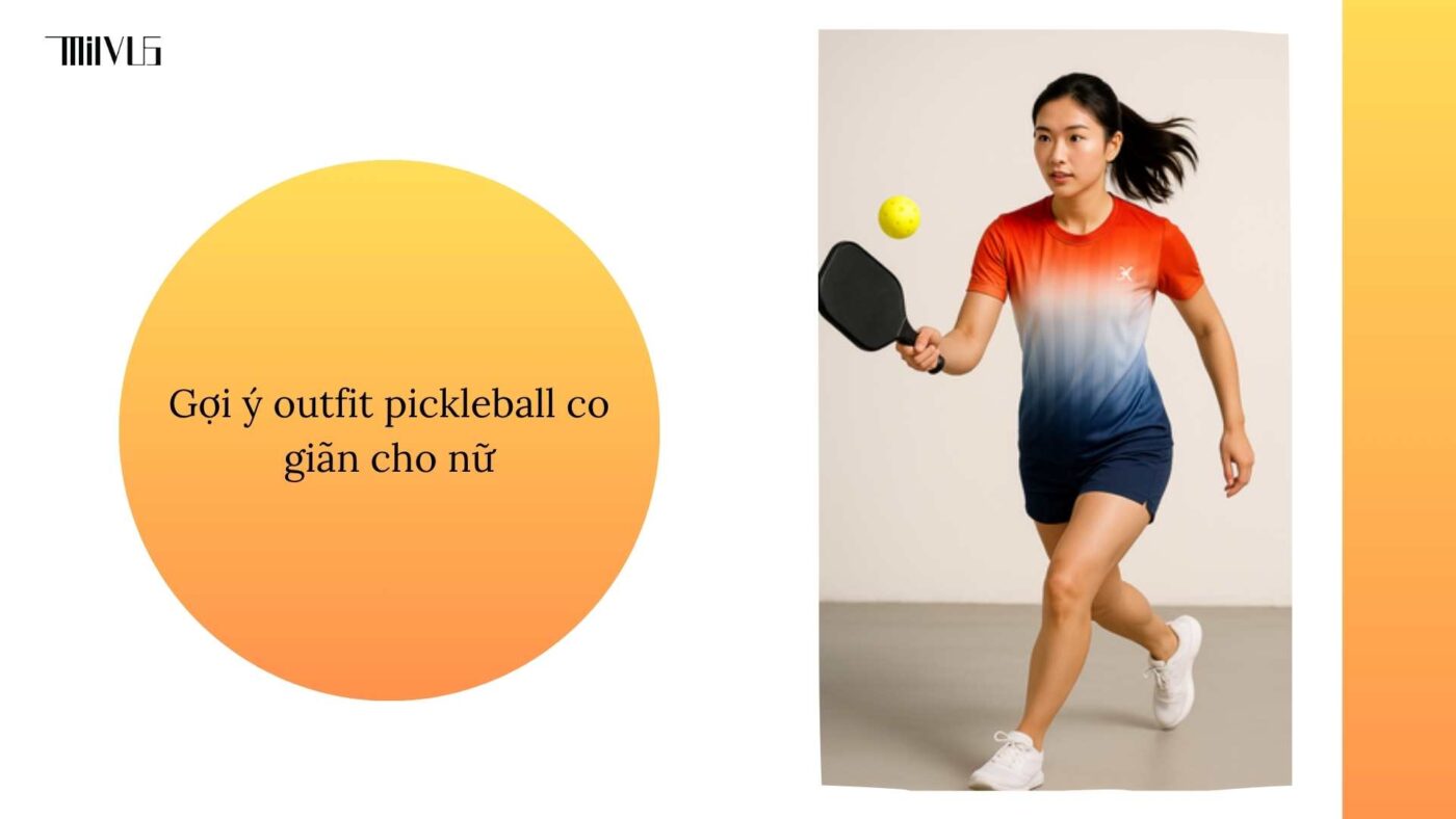Quần áo pickleball vải co giãn 4 chiều tiện lợi
